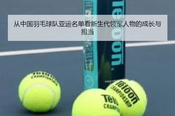从中国羽毛球队亚运名单看新生代领军人物的成长与担当